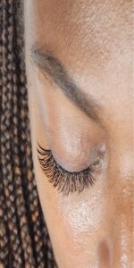 Lady with lashes at silk c day spa