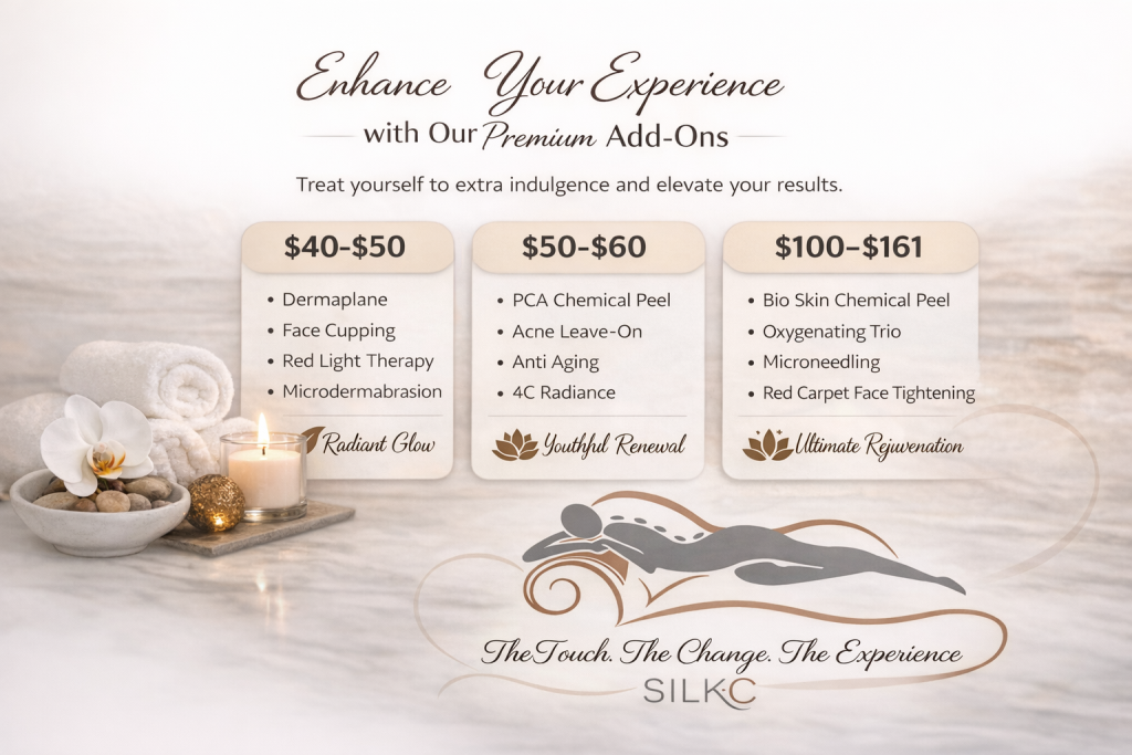 silk c day spa add ons